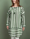 AZADI STRIPE TOP - Polkadots - 12106PD - 082383 - AZADI STRIPE TOP