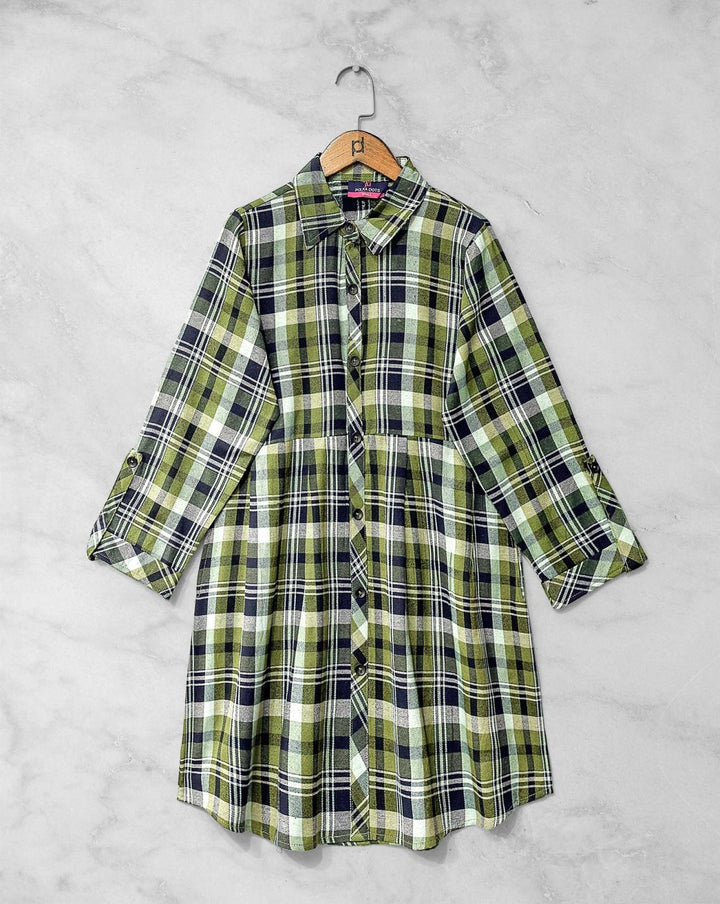 CHECKERED TOP - Polkadots - 12914HG - 200919 - CHECKERED TOP