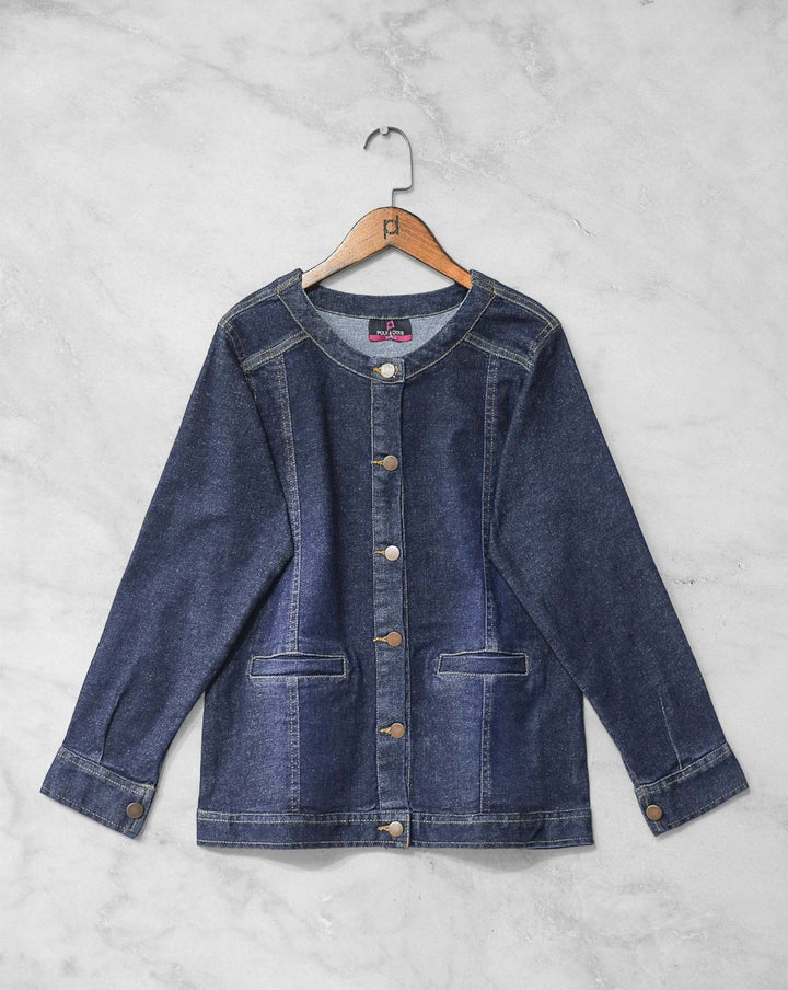 DENIM JACKET - Polkadots - 12938MN - 201317 - DENIM JACKET