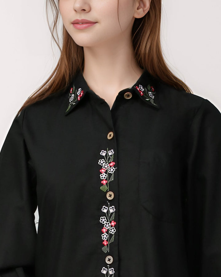 EMBROIDERED TOP - Polkadots - 13813HG - 219125 - EMBROIDERED TOP