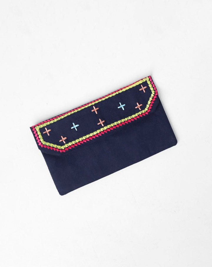 EMBROIDERED WALLET - Polkadots - 13890PD - 220279 - EMBROIDERED WALLET