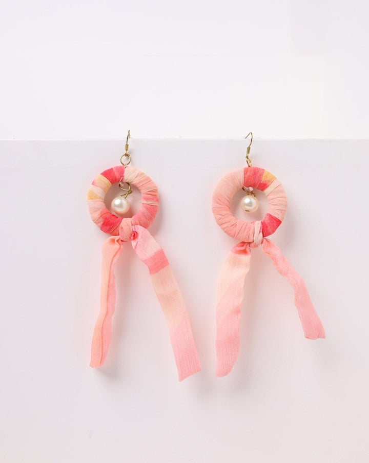 | FABRIC EARINGS | - Polkadots - 14281RF - 225627 - | FABRIC EARINGS |