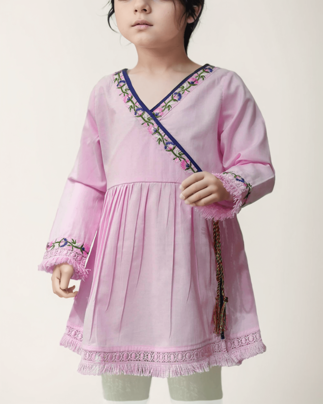 GIRLS ANGRAKHA STYLE KURTI Polkadots