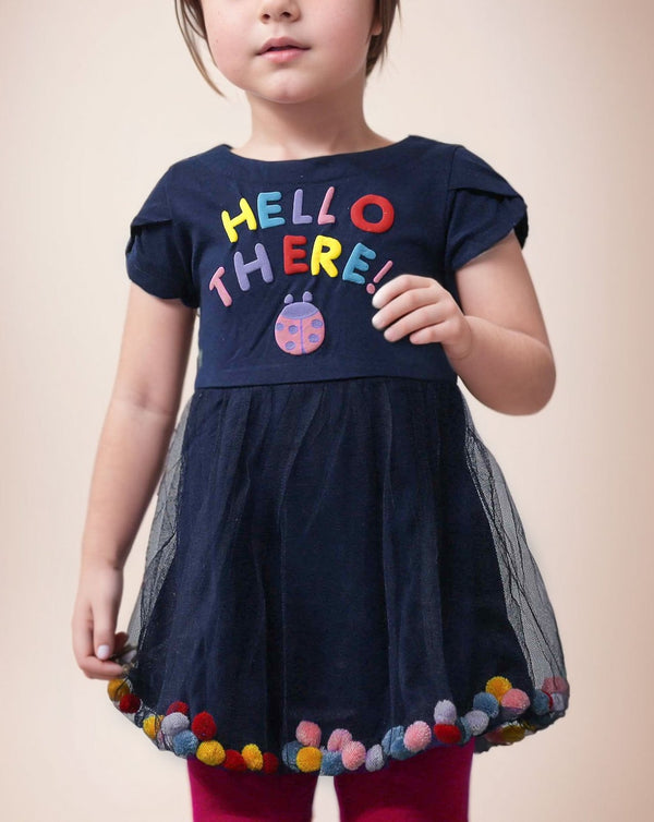 GIRLS TULLEY TOP - Polkadots - 10803HG-055029 - GIRLS TULLEY TOP