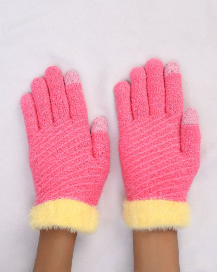 JUNIOR WOOLEN GLOVES - Polkadots - 14141LIC - 223756 - JUNIOR WOOLEN GLOVES