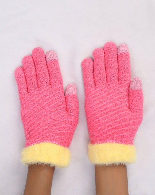 JUNIOR WOOLEN GLOVES - Polkadots - 14141LIC - 223755 - JUNIOR WOOLEN GLOVES