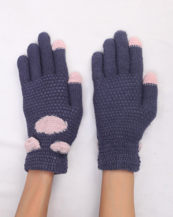 WOOLEN GLOVES - Polkadots - 14144LIC - 223722 - WOOLEN GLOVES