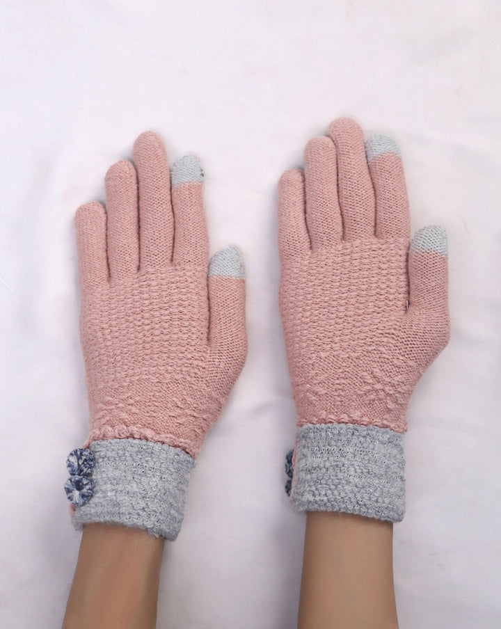 WOOLEN GLOVES - Polkadots - 14147LIC - 223727 - WOOLEN GLOVES