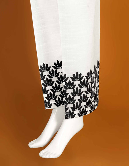 3-Pc Abeeha's Unstitched Digital Finest Embroidered Fancy Khaddar Shirt  with Digital Embroidered Fancy Cutwork Khaddar Dupatta and Dyed Khaddar  Trouser – Design-08- Vol 755 – Abeehas Fashion