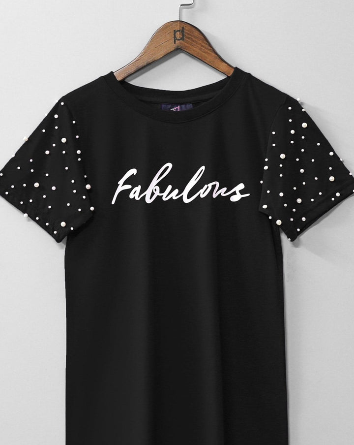 PRINTED T SHIRT - Polkadots - 10865PD-197321 - PRINTED T SHIRT