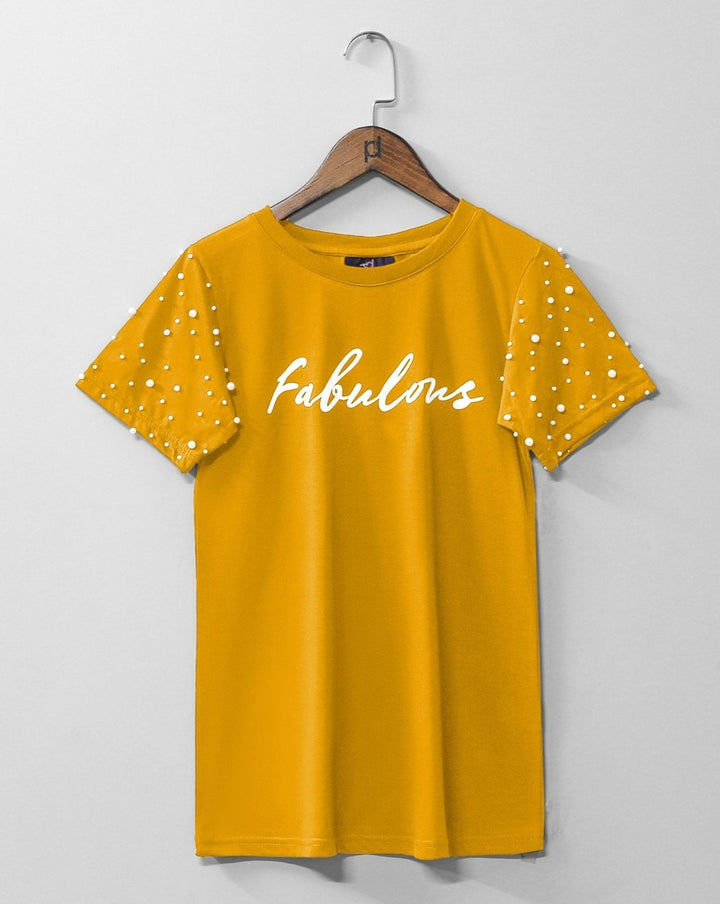 PRINTED T SHIRT - Polkadots - 10865PD-197324 - PRINTED T SHIRT