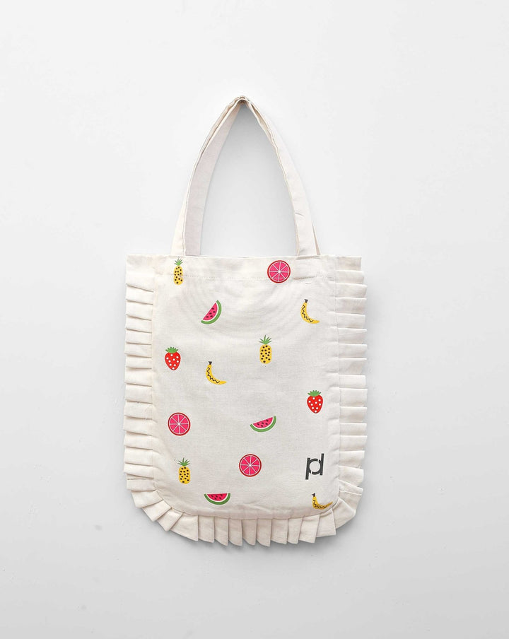 PRINTED TOTE BAG - Polkadots - 13203RF-207219 - PRINTED TOTE BAG